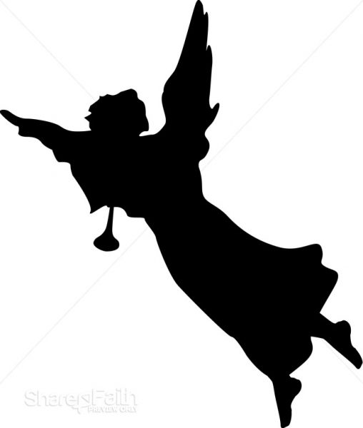 508x600 Christmas Angel Clipart Black And White 6 Nice Clip Art