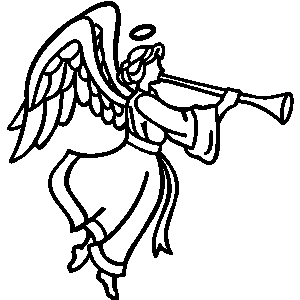 300x300 Free Angel With Trumpet Clipart