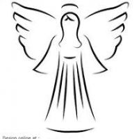 Angel Clipart Free Black And White
