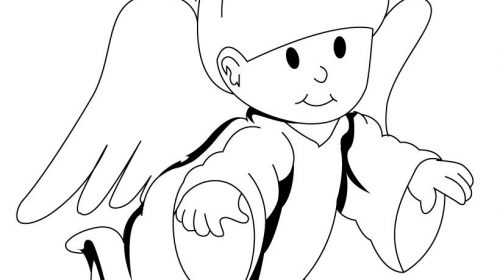 500x280 Elegant Angels Coloring Pages Coloring Pages Activities