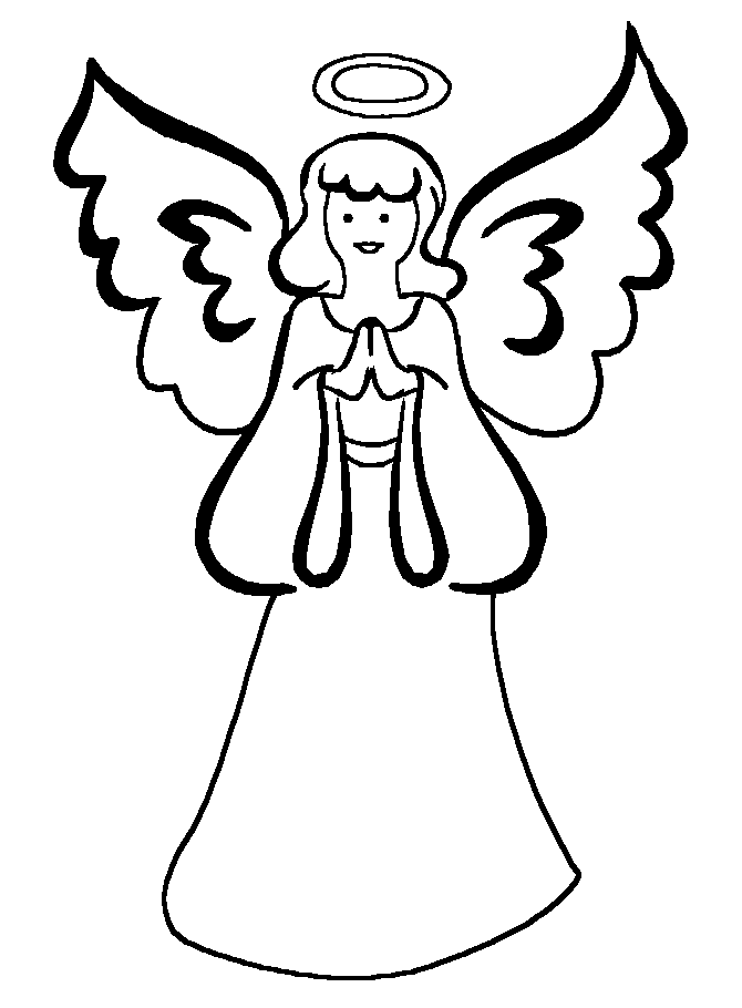 670x910 Free Angel Coloring Pages , , Angel Free