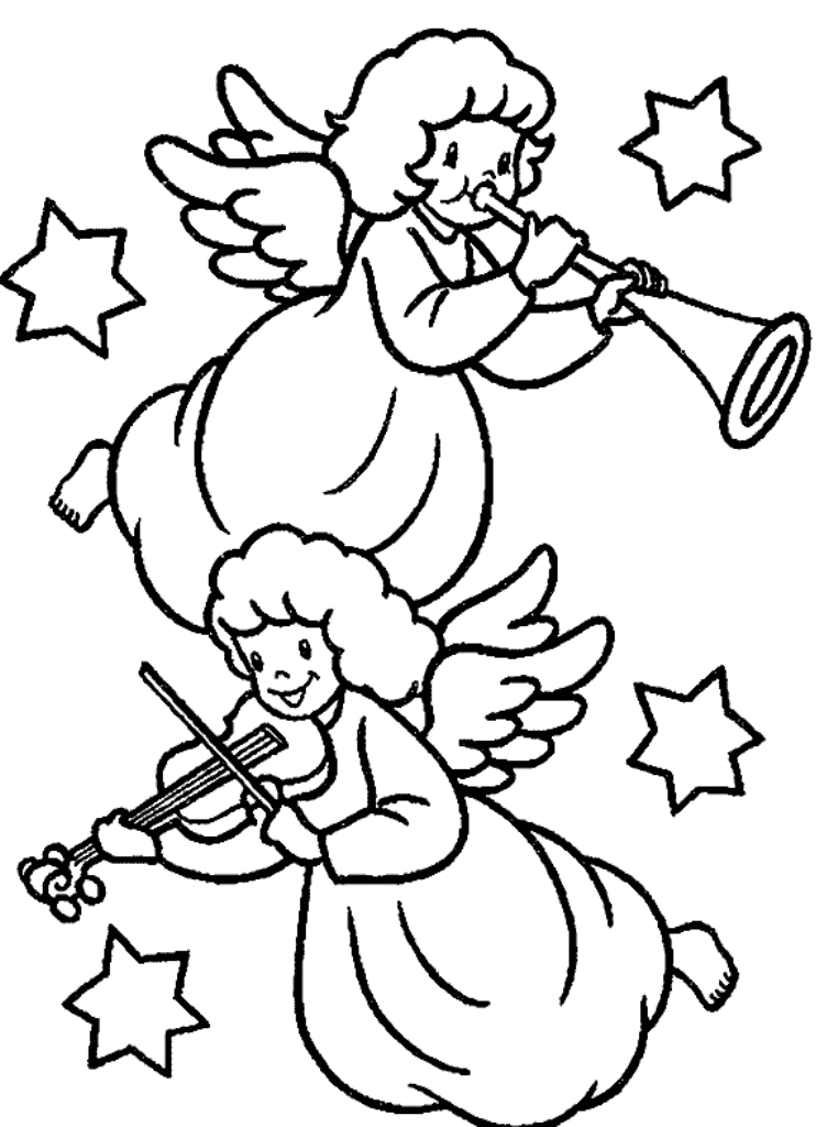 762x1024 Angel Free Coloring Pages For Christmas Holiday Christmas