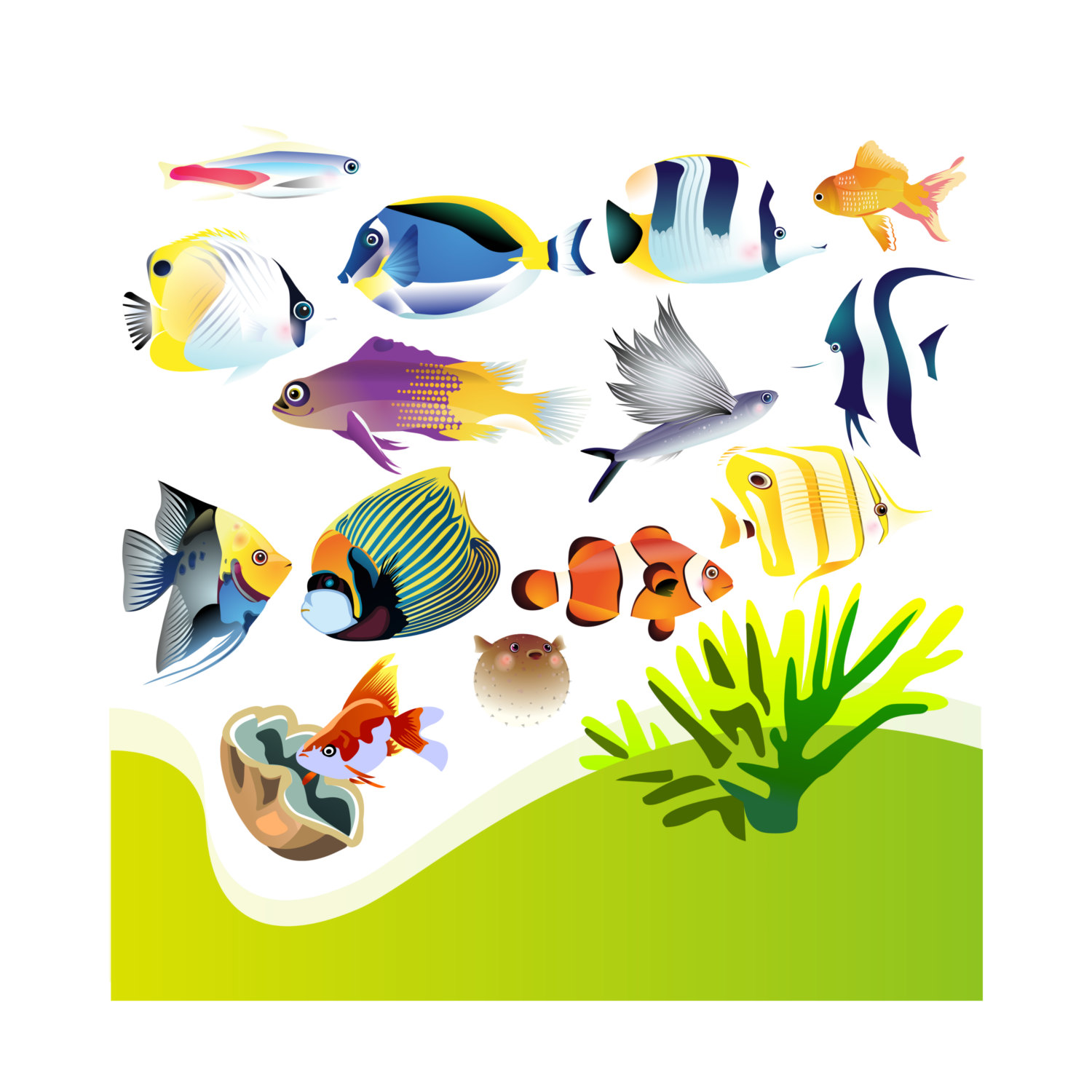 1500x1500 Aquarium Clip Art