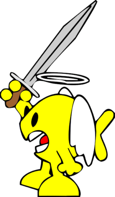 233x400 Image Angry Angel Fish Angel Clip Art