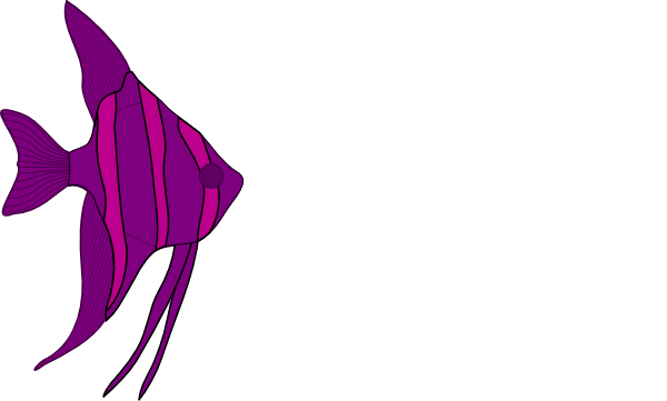 600x361 Purple Angelfish Clip Art