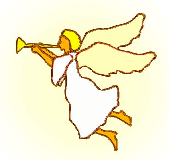 550x522 Angel Clip Art Trumpet Image