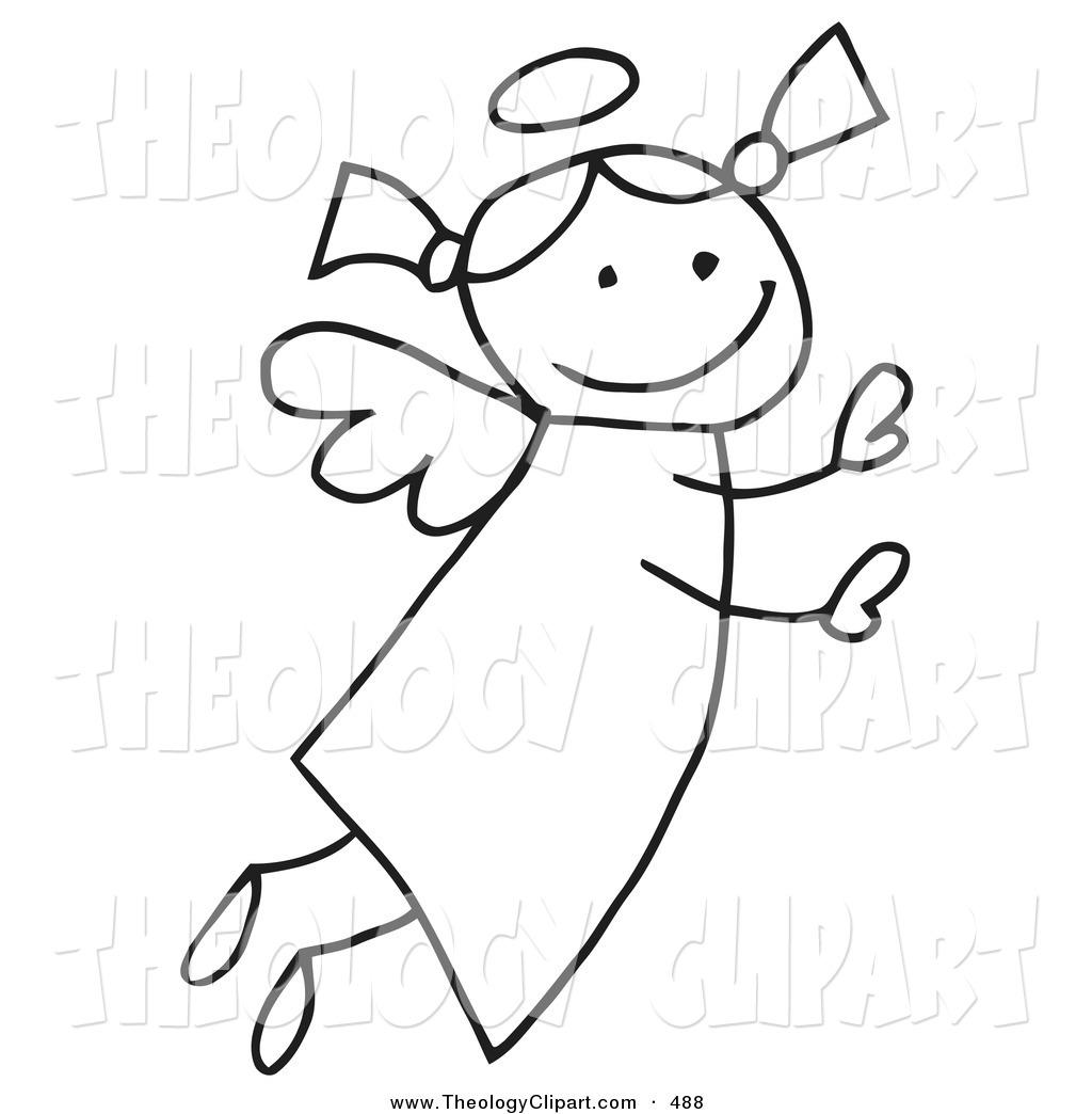 1024x1044 Clip Art Angel Outline Clip Art