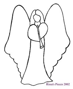 236x287 Line Drawing Of Angel Click Here For Line Drawing Angel