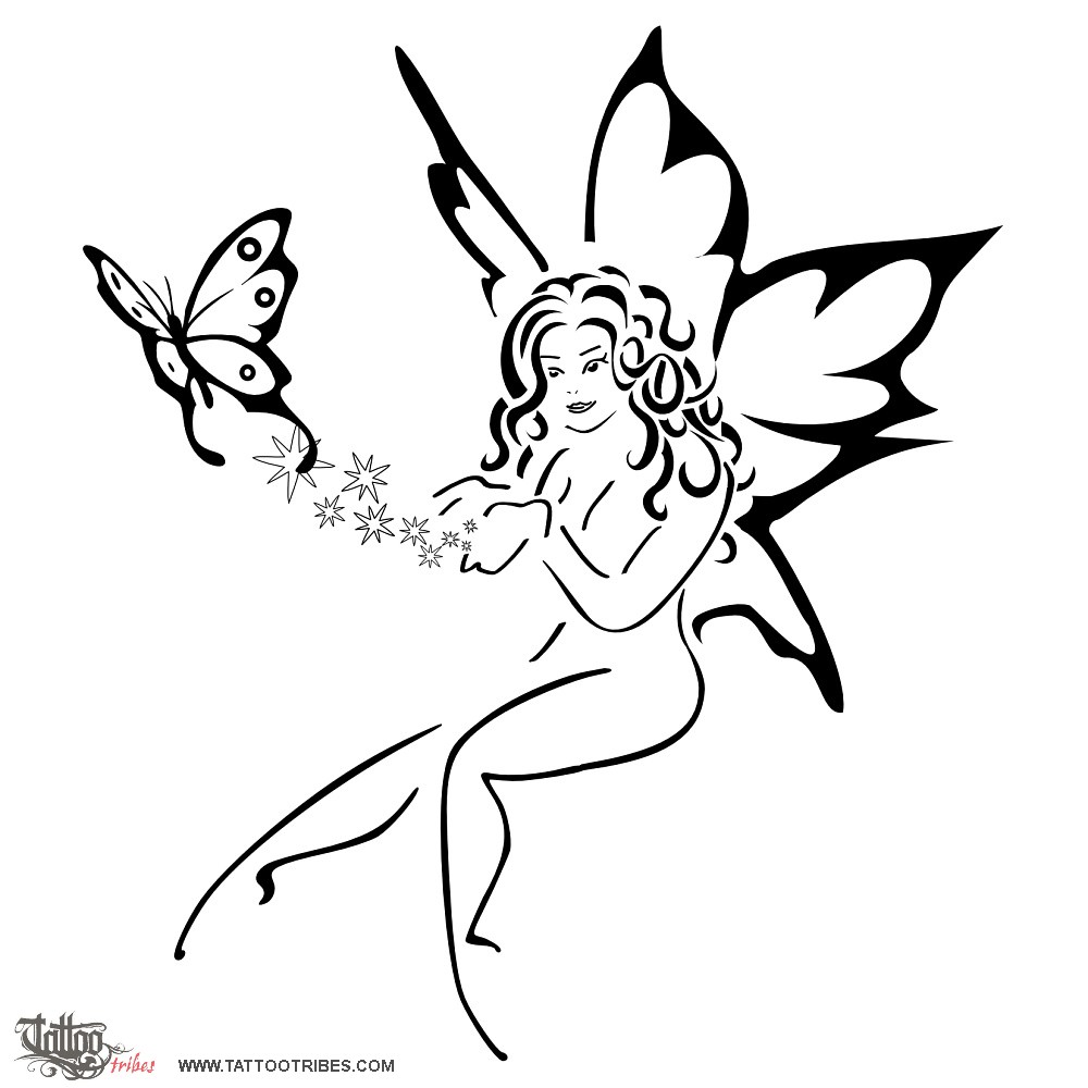 1000x1000 Fairy Tattoos Stencils