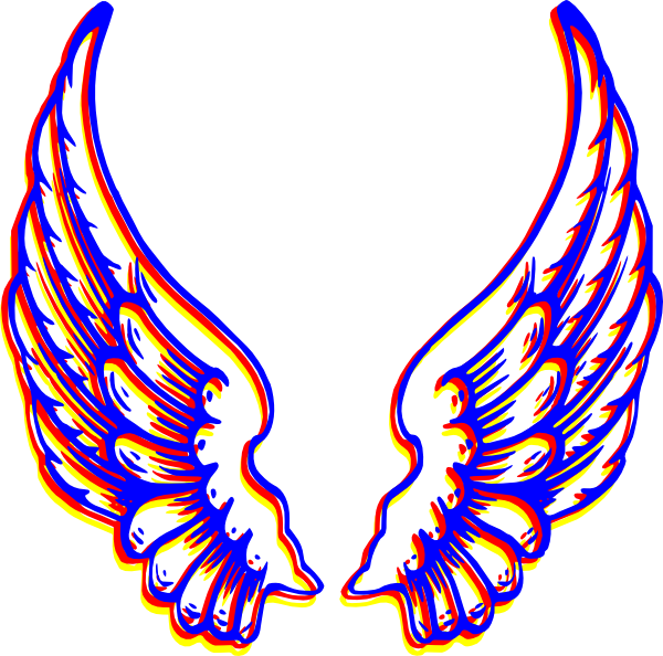 600x594 Angel Wings Clip Art