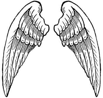 350x331 Gallery For Cross With Angel Wings Clip Art Image