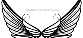 272x125 Image Of Angel Wing Clipart 1 Free Clipart Angel Wings