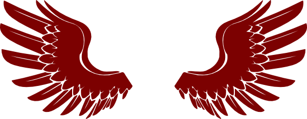 600x234 Angel Wings Clipart