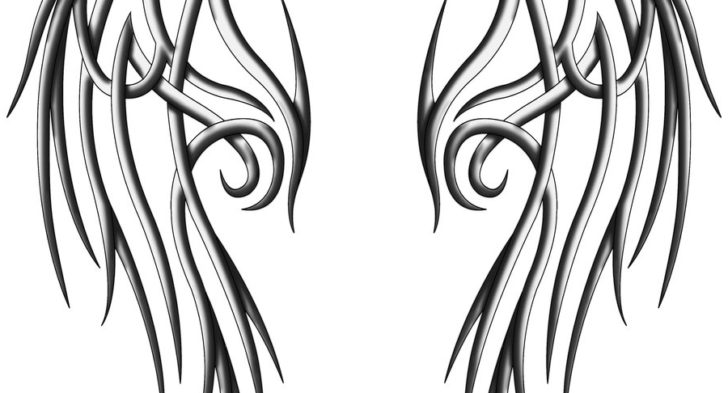 728x393 Tribal Angel Wing Tattoos Ideas About Tribal Wings