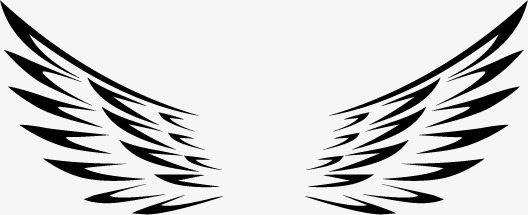 528x215 Angel Wings Painted Vector, Hand Painted, Wing, Angel Wings Png
