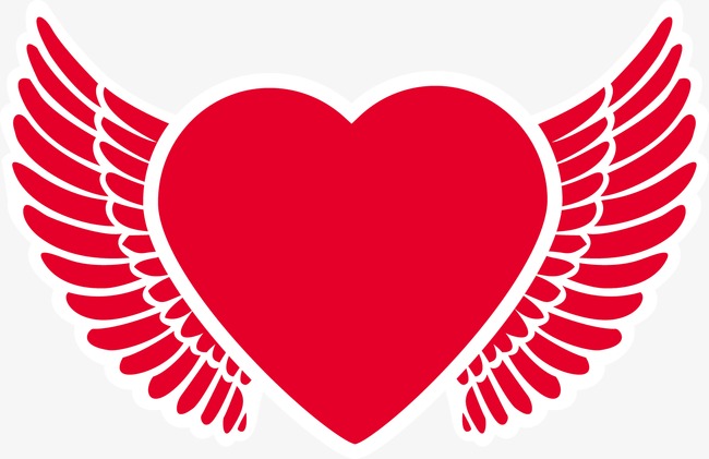 650x421 Heart Angel Wings, Heart, Angel, Wing Png And Vector For Free Download