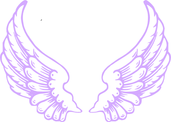 600x428 Purple Angel Wings Clip Art