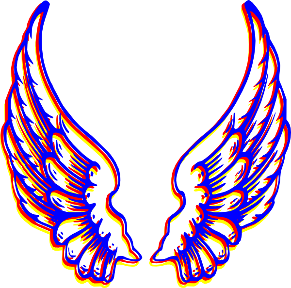 600x594 Angel Wings Clipart