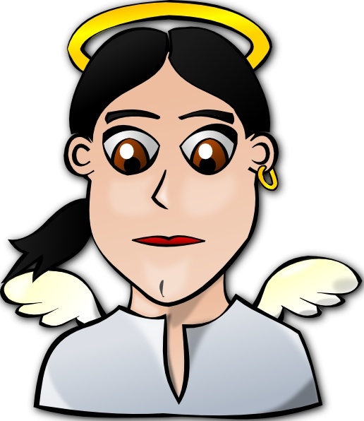 516x596 Angel Face Cartoon Clip Art Free Vector In Open Office Drawing Svg