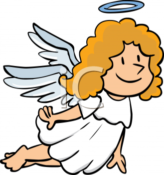 329x350 Little Christmas Angels Clipart