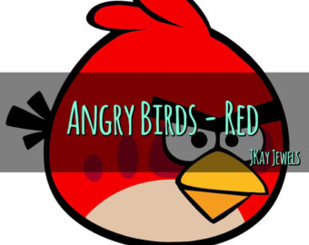 340x270 80% Off Angry Birds Digital Clipart Cute Birds Red Bird