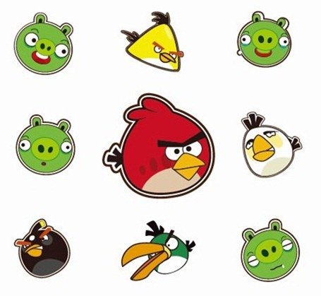 455x419 Angry Birds, Clip Art