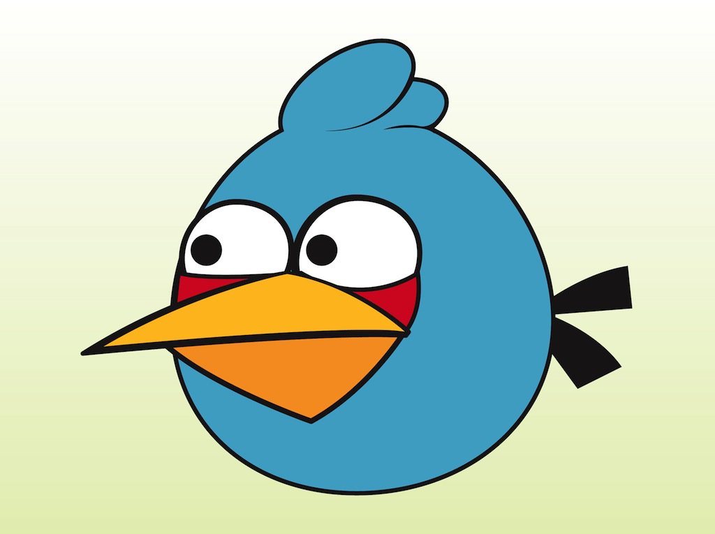 1024x765 Blue Angry Bird Vector Art Amp Graphics