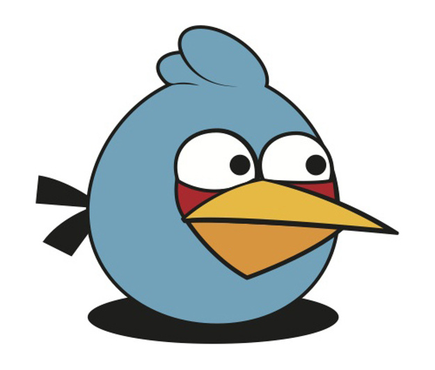 625x532 Blue Angry Bird Vector Vector Free Download