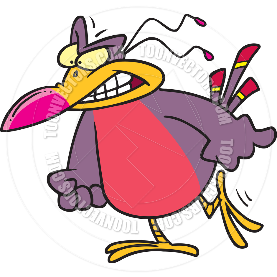 940x940 Cartoon Angry Bird By Ron Leishman Toon Vectors Eps