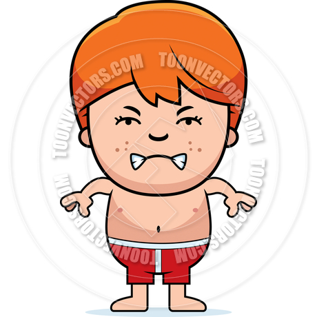 460x460 Angry Boy In Swimsuit By Cory Thoman Toon Vectors Eps
