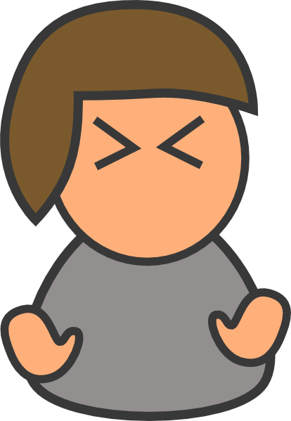 414x599 Grey Boy Angry Clip Art