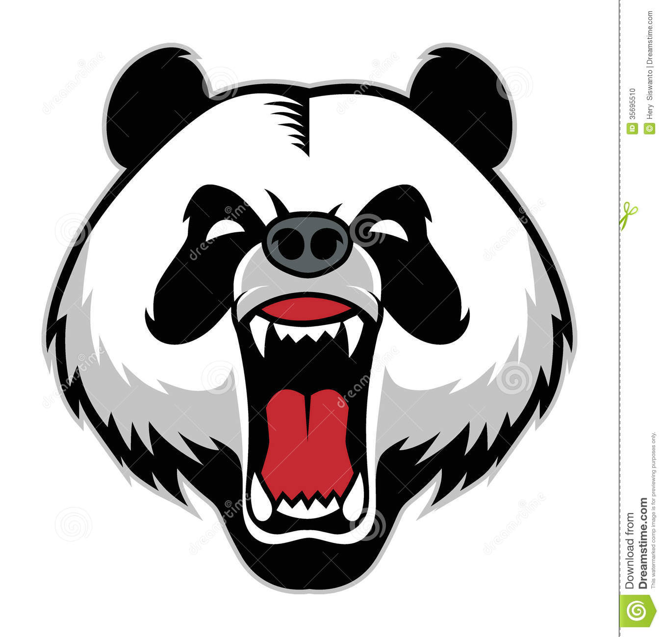 1352x1300 Panda Clipart Angry