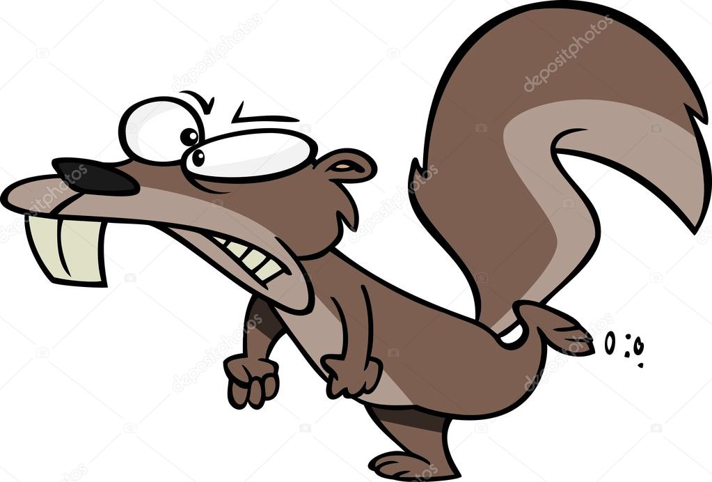 1023x692 Cartoon Angry Squirrel Stock Vector Ronleishman