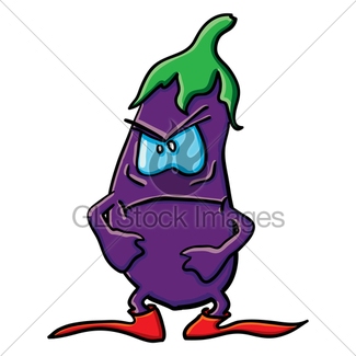 325x325 Funny Angry Cartoon Cucumber Gl Stock Images