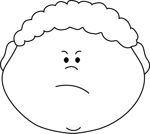 517x462 Black And White Angry Little Boy Clip Art
