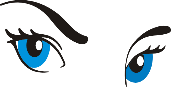 600x304 Blue Eyes Clipart Angry Eyebrow