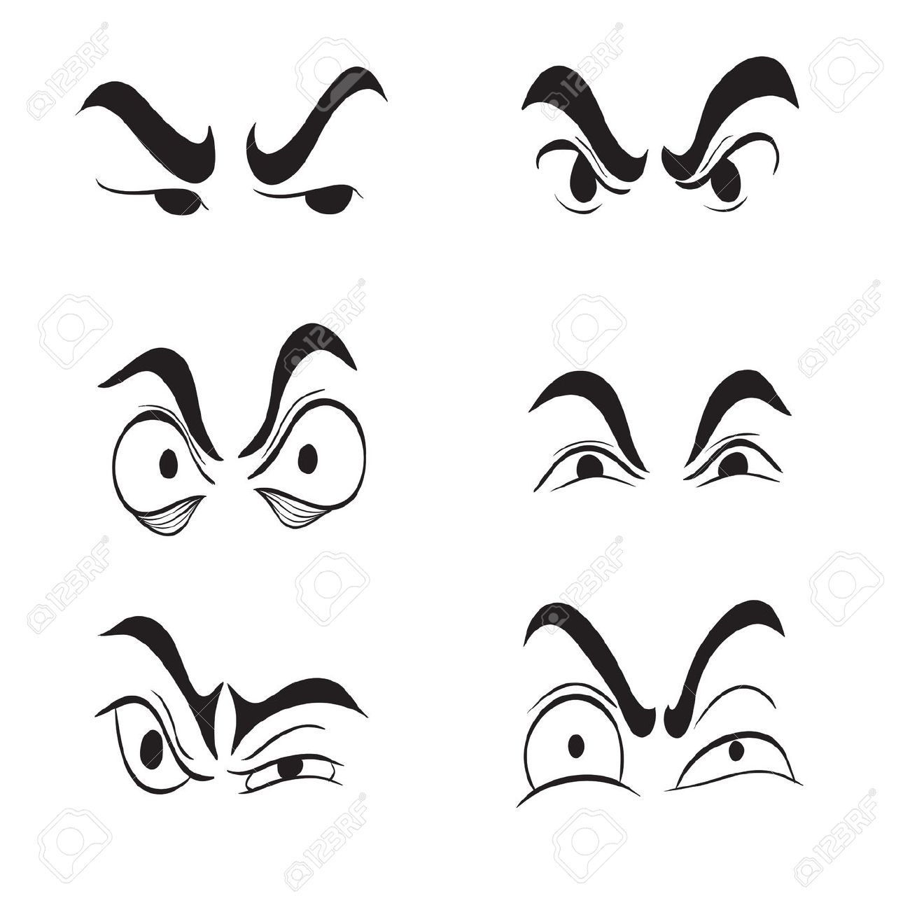 1300x1300 Eye Clipart Angry