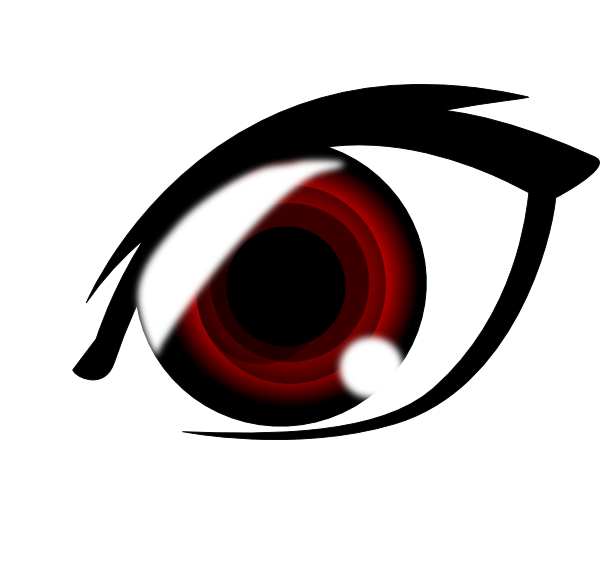 600x575 Vampire Anime Eye Clip Art