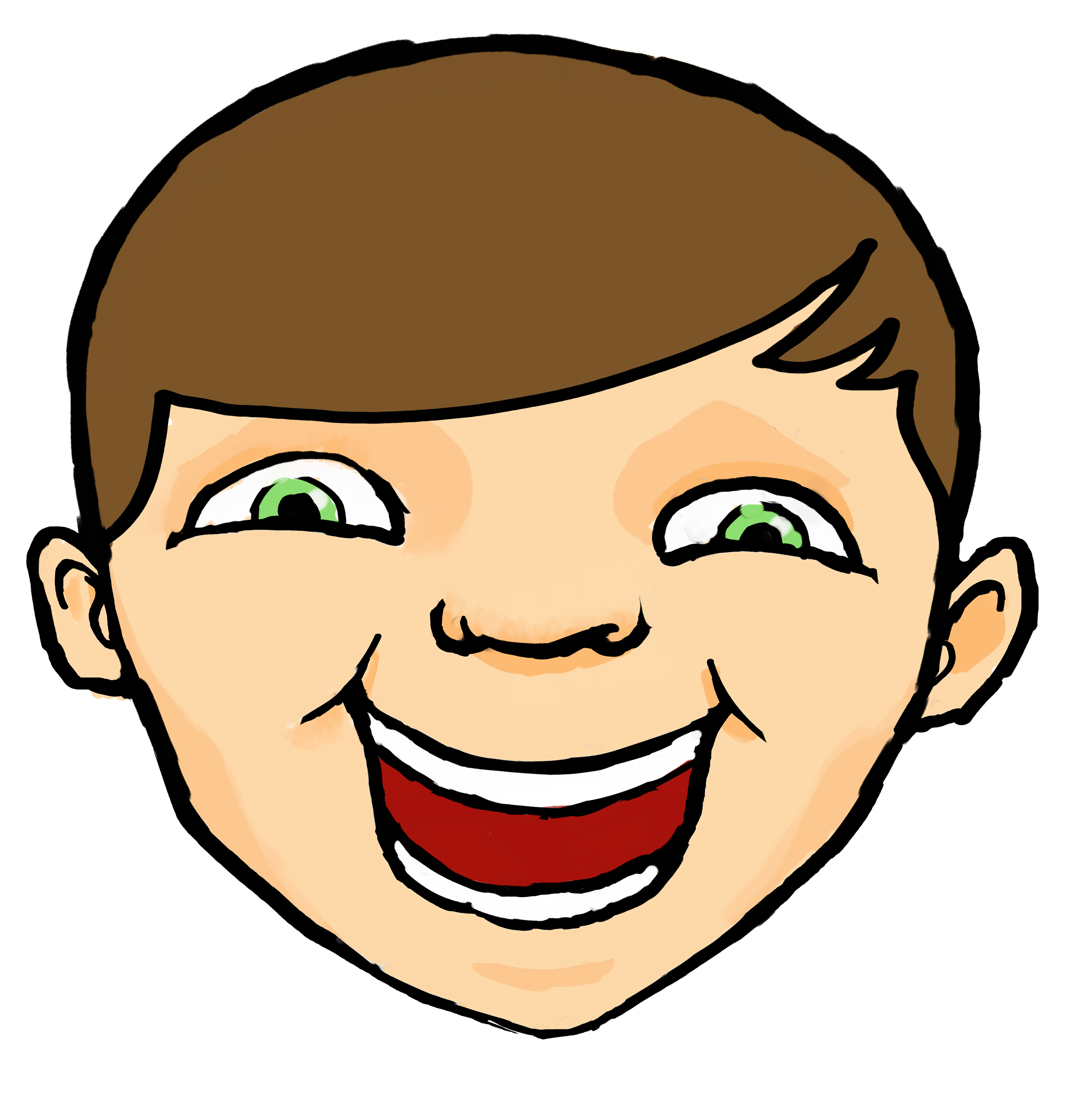 2480x2501 Angry Boy Face Clipart