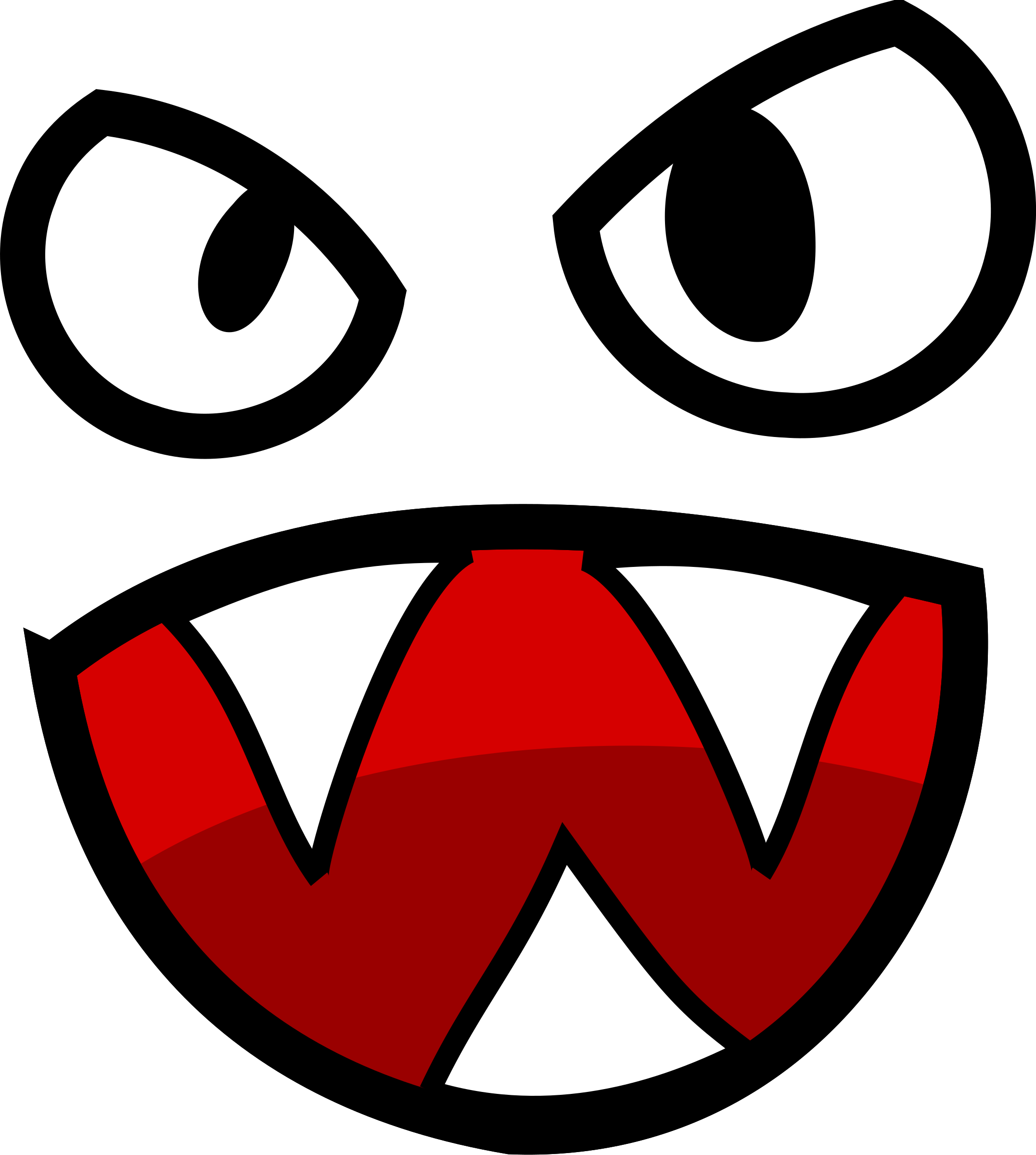 2153x2400 Angry Monster Clip Art