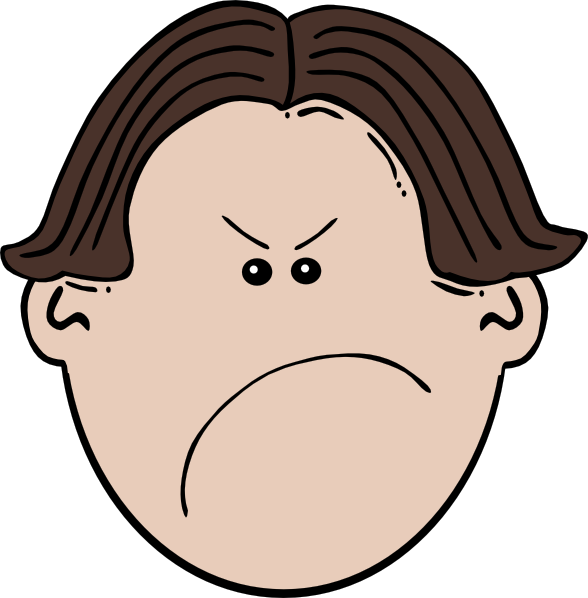 588x598 Angry Faces Clip Art Cliparts