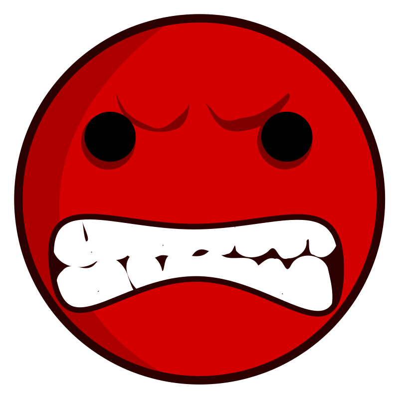 800x800 Angry Face Clip Art Download
