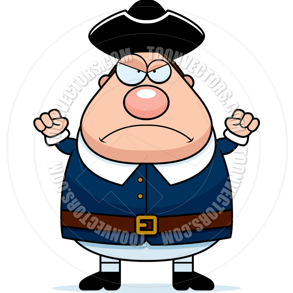 940x940 Cartoon Colonial Man Angry By Cory Thoman Toon Vectors Eps