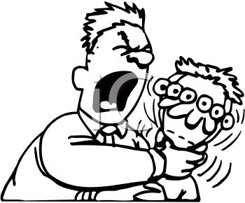 350x290 Royalty Free Clip Art Image Angry Man Choking A Kid
