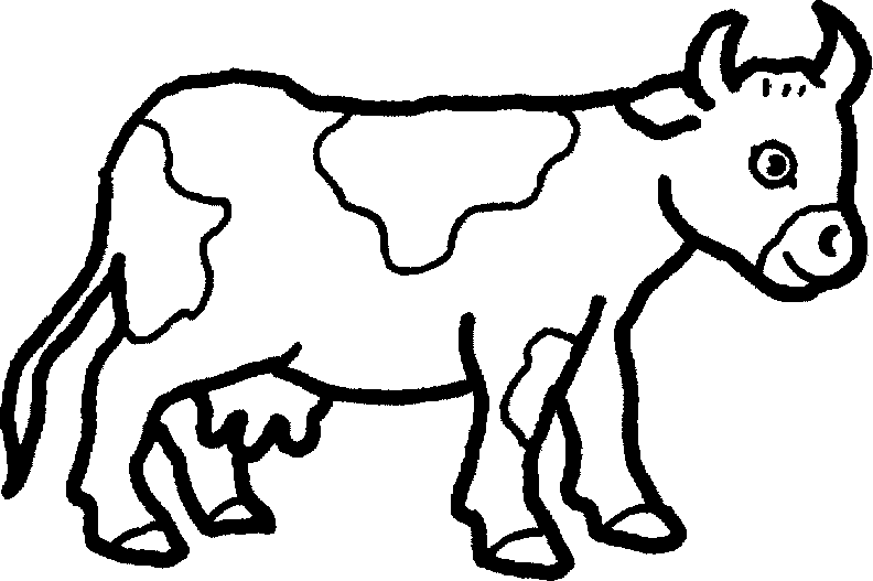 792x527 Farm Animal Black And White Clipart