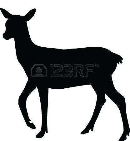 416x450 Silhouette Clipart Deer Silhouette S Stock Vector And Royalty Free