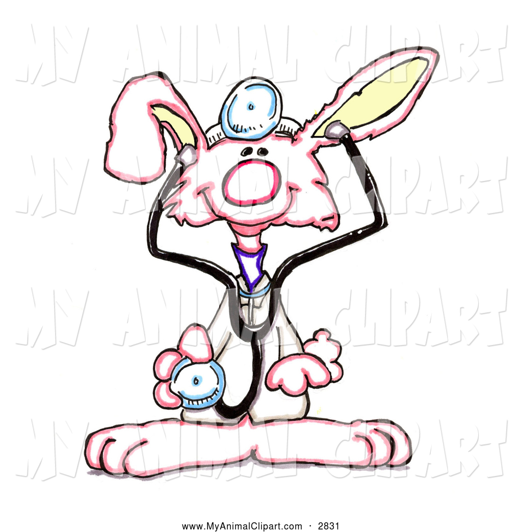 1024x1044 Cliprt Of Friendly Cute, White Doctor Bunny Holding Out