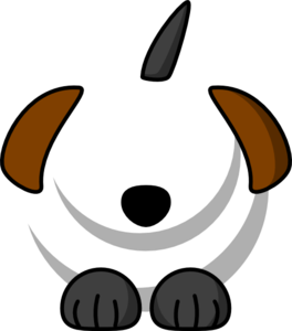 264x300 Dog Black Brown Ears Clip Art