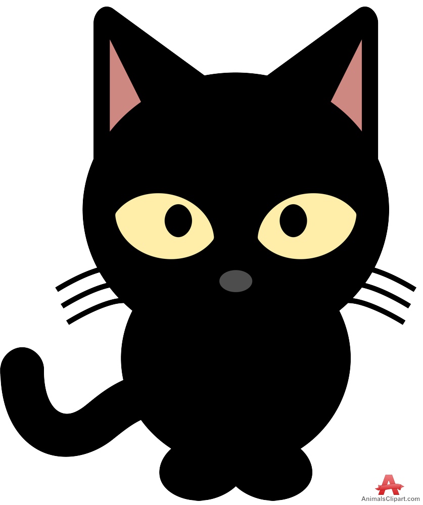 837x999 Little Cat With Yellow Eyes Clipart Free Clipart Design Download