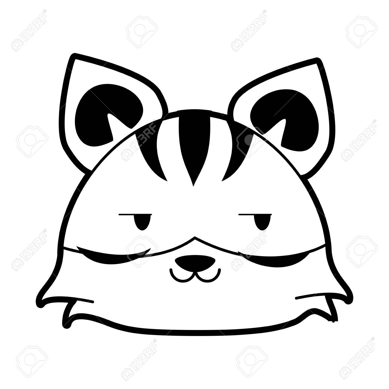 1300x1300 Cute Animal Clip Art Black And White Image Collections
